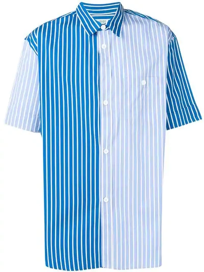 Kenzo Blue Stripes Cotton Shirt