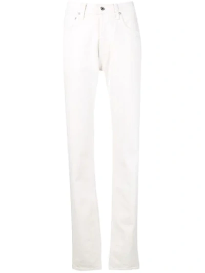 Helmut Lang Masculine Straight Leg Jeans In White