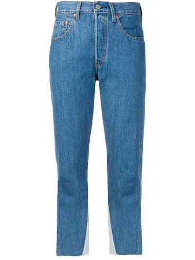 Levi's 501® Crop Jeans In Blue