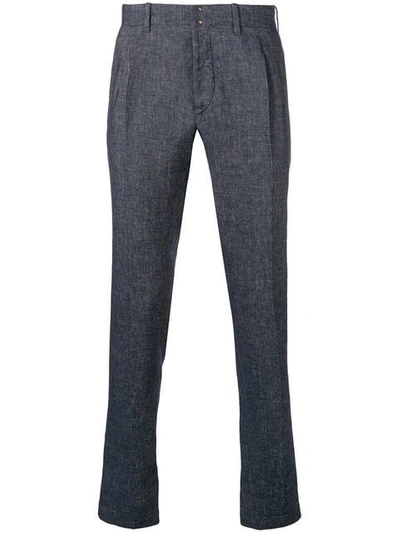 Incotex Tapered Trousers In Blue