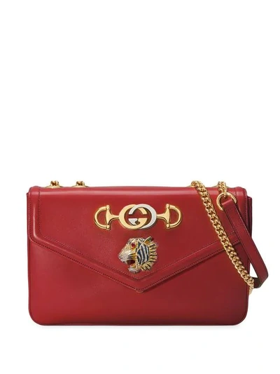 Gucci Rajah Medium Shoulder Bag In Red