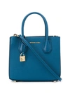 Michael Michael Kors Leather Tote Bag In Blue