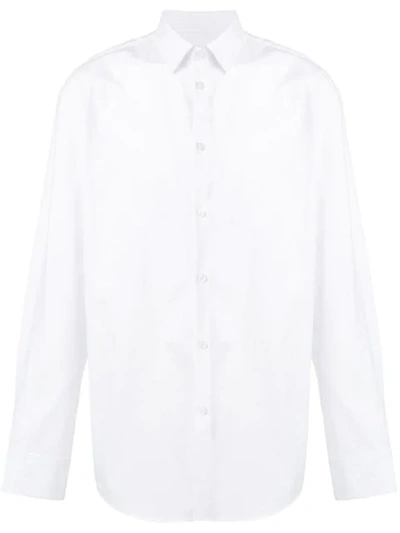 Kenzo Back Logo Print Shirt In White