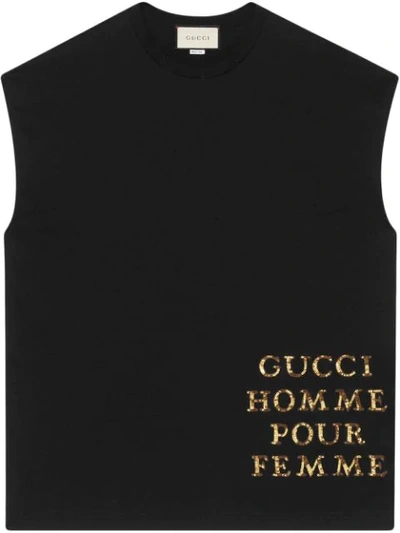 Gucci Oversize T-shirt With Patch In Black