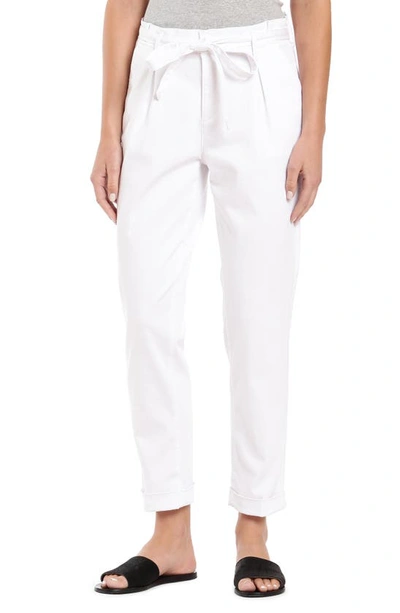 Mavi Jeans Becca Tie Front Jeans In White Classic Denim
