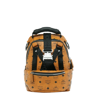 Mcm Jemison 2-in-1 Rucksack In Visetos In Cognac