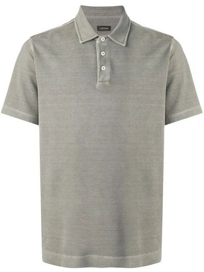 Z Zegna Classic Polo Shirt In Green