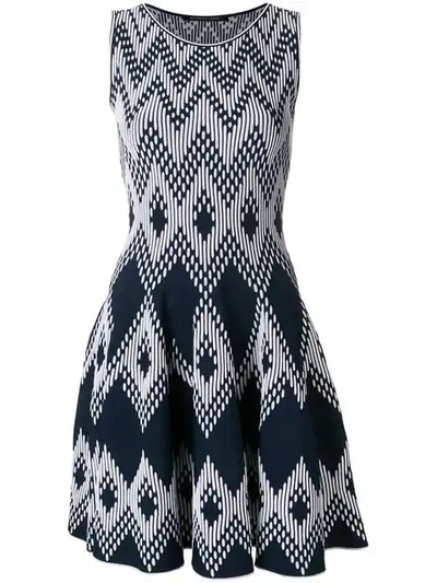 Antonino Valenti Flared Midi Dress In Blue