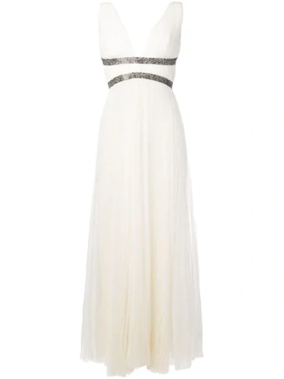Maria Lucia Hohan Penelope Pleated Dress In White