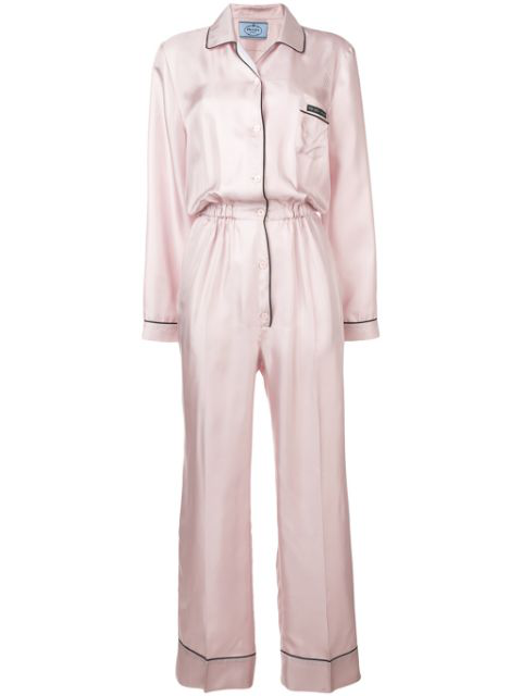 pink silk jumpsuit