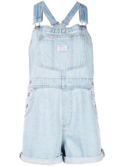 Levi's Vintage Dungaree Shorts In Blue
