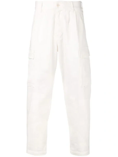 Barena Venezia Cargo Pocket Straight Trousers In White