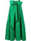 P.a.r.o.s.h Ruffled Full Skirt In Green