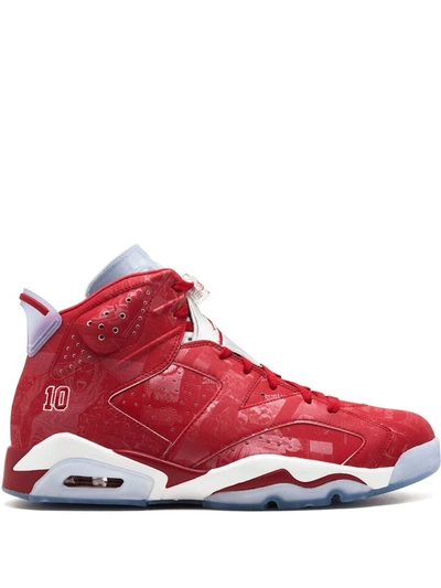 Jordan X Slam Dunk Air  6 Retro Sneakers In Red