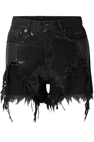 R13 sequin shorts store