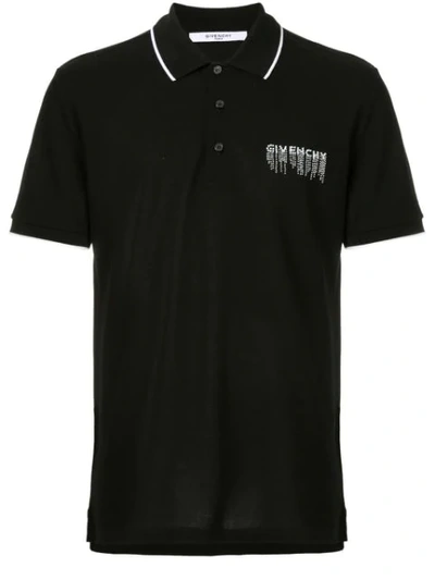 Givenchy Poloshirt Mit Logo In Black