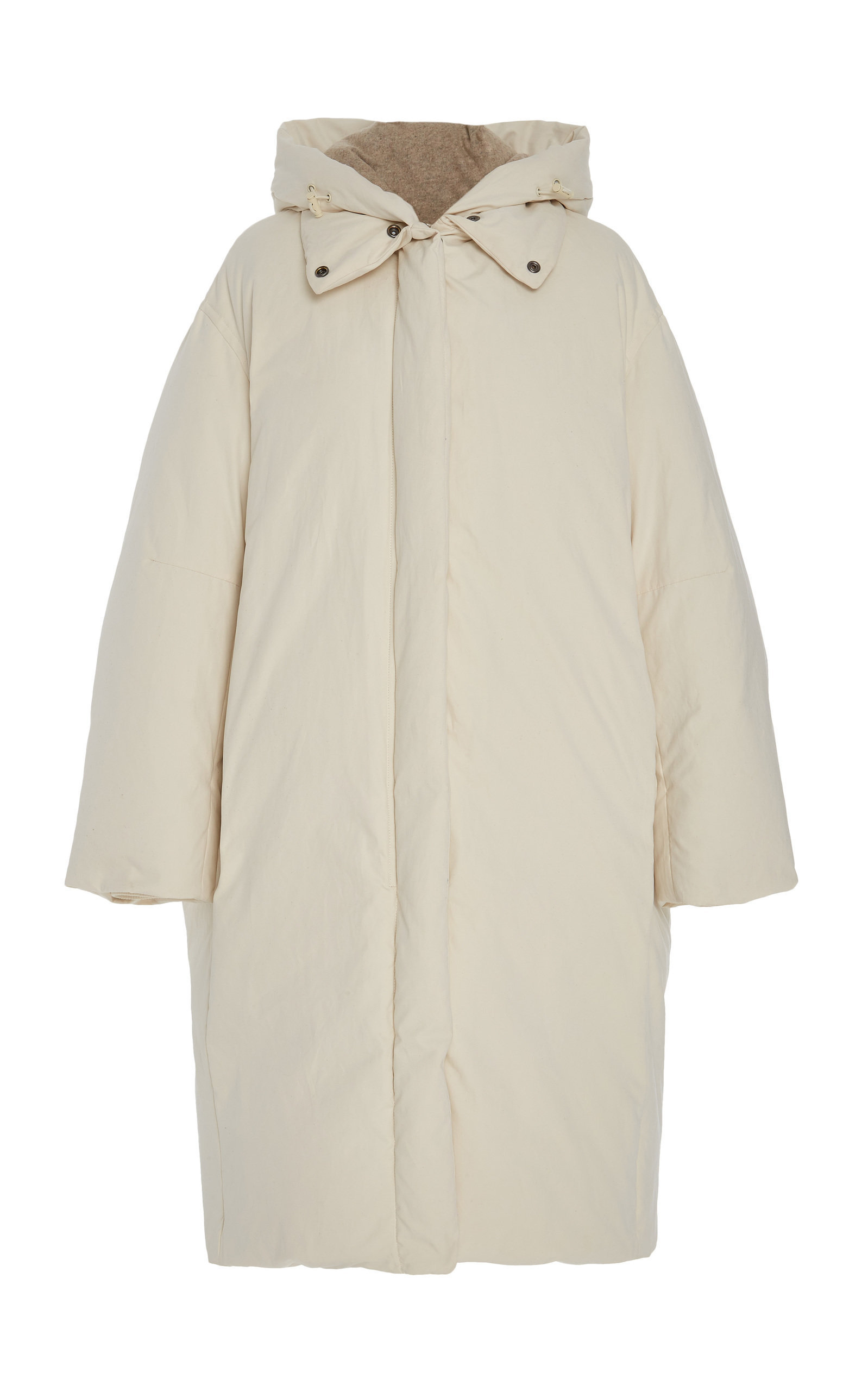 Vince Hooded Oversized Quilted Shell Puffer Coat In White ModeSens