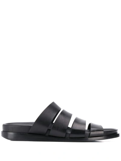 Ann Demeulemeester Multi Strap Sandals In Black