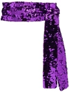 Attico Embellished Waist In Purple