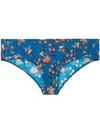 Isabel Marant Floral Briefs In Blue