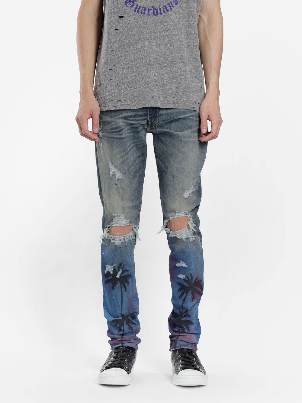 Amiri Jeans In Blue | ModeSens