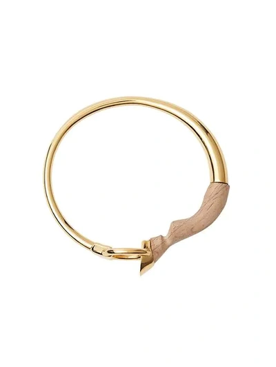 Burberry Gold And Palladium-plated Hoof And Hoop Bracelet