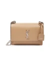 Saint Laurent Medium Sunset Leather Shoulder Bag In Tan