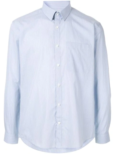 Cerruti 1881 Pinstripe Shirt In Blue