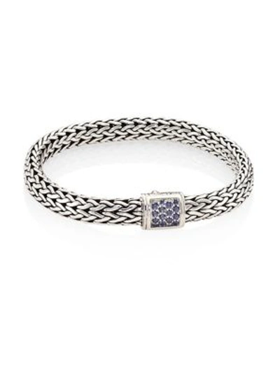 John Hardy Women's Classic Chain Gemstone & Sterling Silver Medium Bracelet In Blue Sapphire