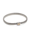 John Hardy Classic Chain Gemstone & Sterling Silver Extra-small Bracelet In Hammered 18k Gold