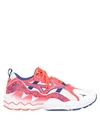 Mizuno Wave Rider 1 Sneakers In White,fuchsia