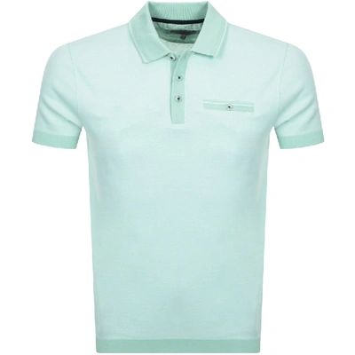 Ted Baker Troop Ribstart Regular Fit Polo In Green