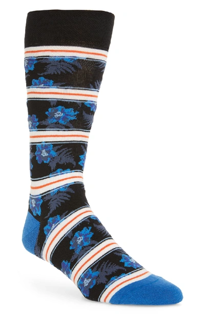 Ted Baker Alyssum Graphic Floral Socks In Blue