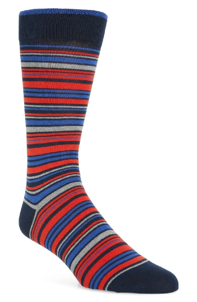 Ted Baker Holyhok Striped Socks In Red