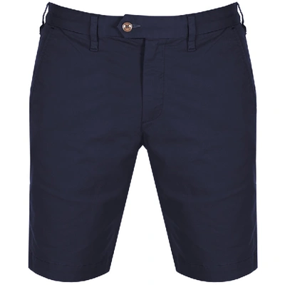 Ted Baker Selshor Slim Fit Chino Shorts In Navy