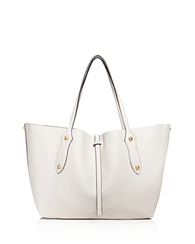 Annabel Ingall Isabella Small Leather Tote In Smoke