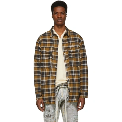 Fear Of God Sixth Collection Checked Padded Cotton-flannel Jacket In Brown