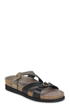 Mephisto 'hannel' Sandal In Black Cuba Waxy Leather