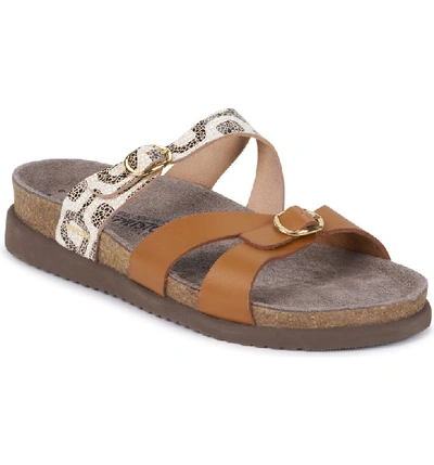 Mephisto 'hannel' Sandal In Copacabana Camel Waxy Leather