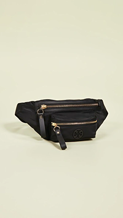 Tory Burch Tilda Nylon Belt Bag Black In Black gold ModeSens