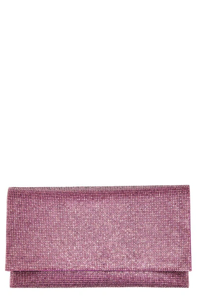 Nina Crystal Clutch In Amethyst