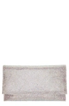 Nina Crystal Clutch In White Ab