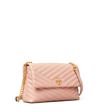Tory Burch Kira Chevron Quilted Leather Shoulder Bag - Pink In Pink Moon | ModeSens