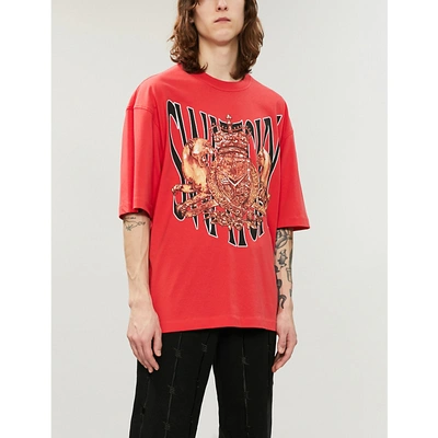 Swatsky Heritage Cotton-jersey T-shirt In Red | ModeSens