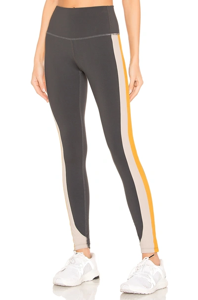 Splits59 Freestyle High Waist Tight In Charcoal, Stone & Orange