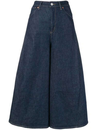 Levi's Cropped Wide In Blue