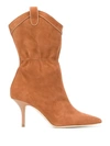 Malone Souliers Pointed Ankle Boots In Brown