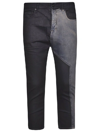 Drkshdw Patch Cropped Jeans In Black
