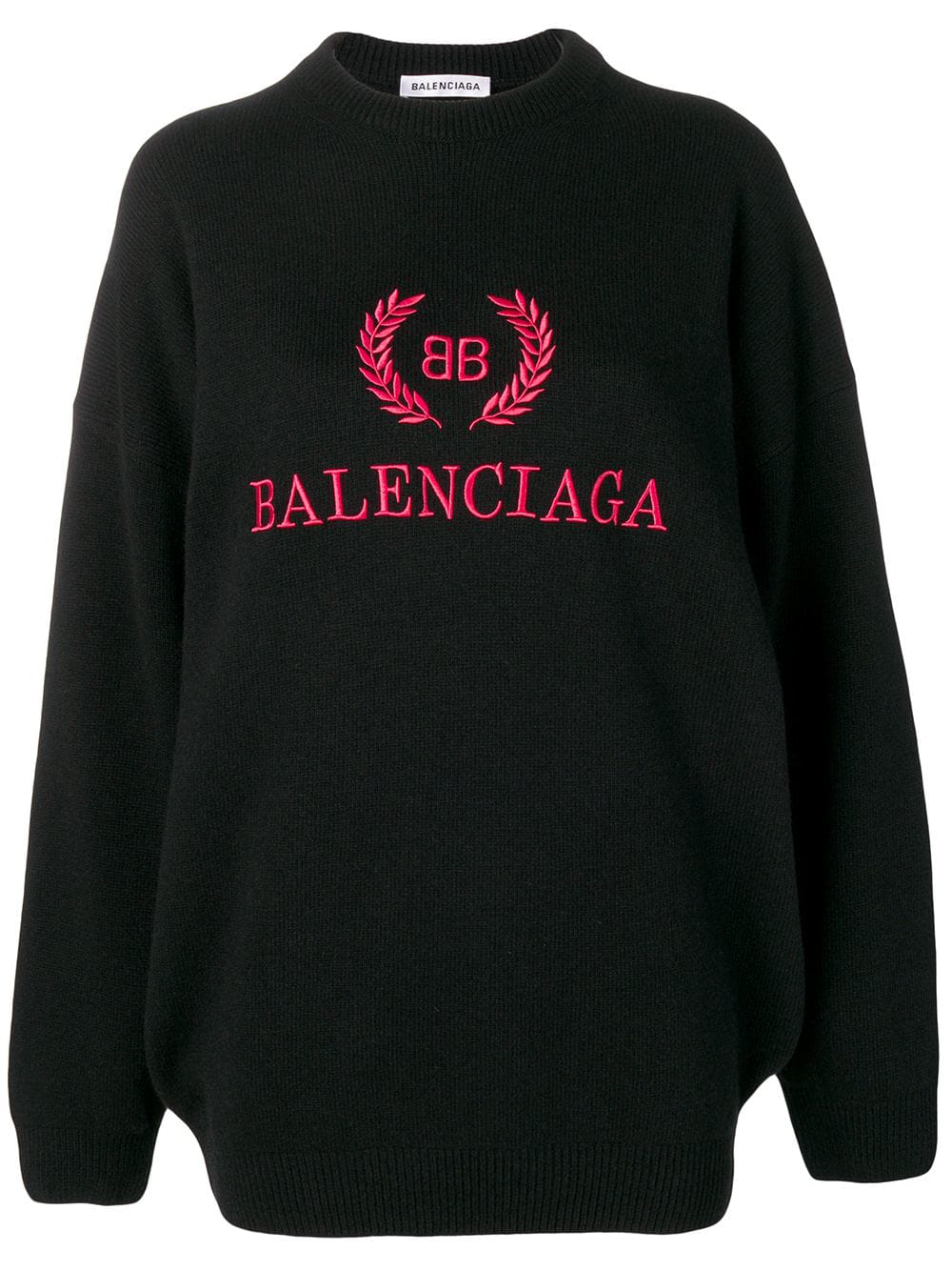 balenciaga logo jumper