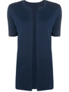 Sottomettimi Short-sleeved Cardigan In Blue